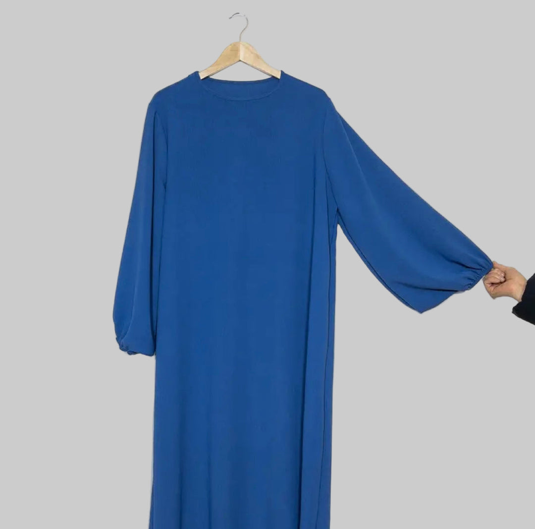 Abaya Malika aus Jazzstoff mit Ballonärmeln