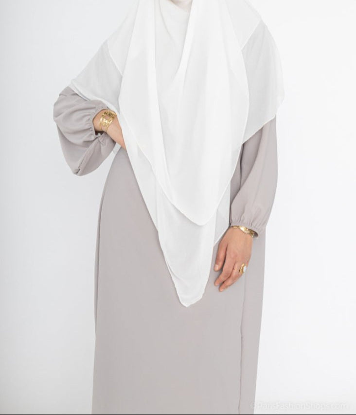 Abaya Malika aus Medina-Seide mit Ballonärmeln
