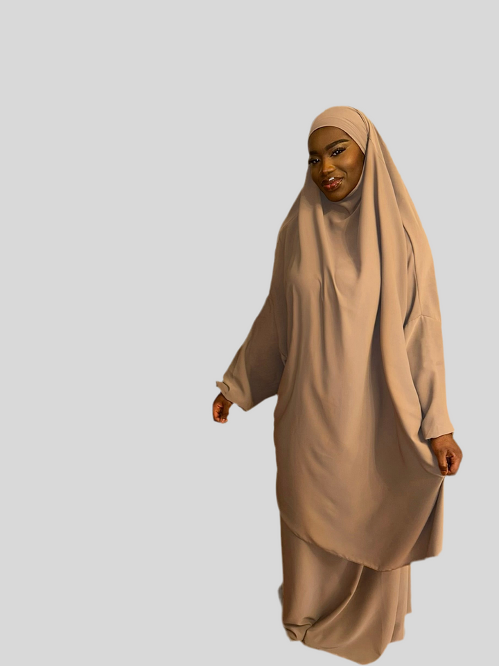 Jilbab set Nadia met Medina zijden rok