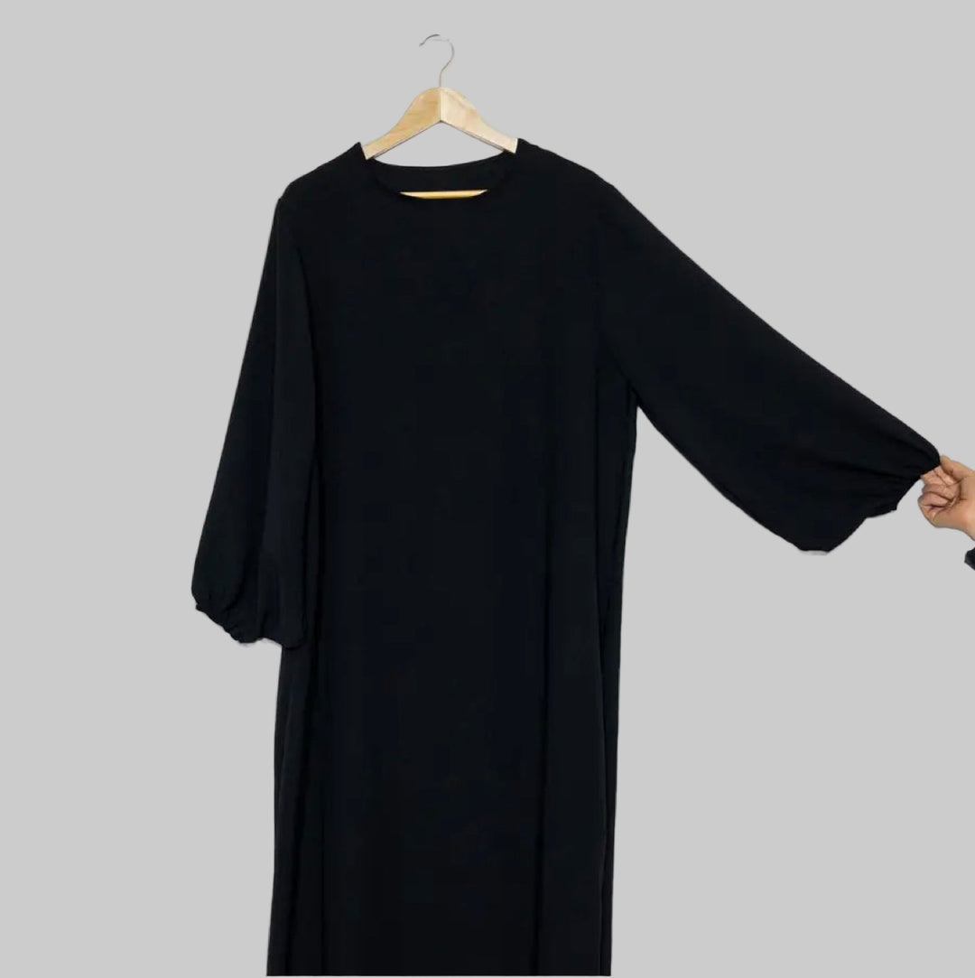 Abaya Malika aus Jazzstoff mit Ballonärmeln