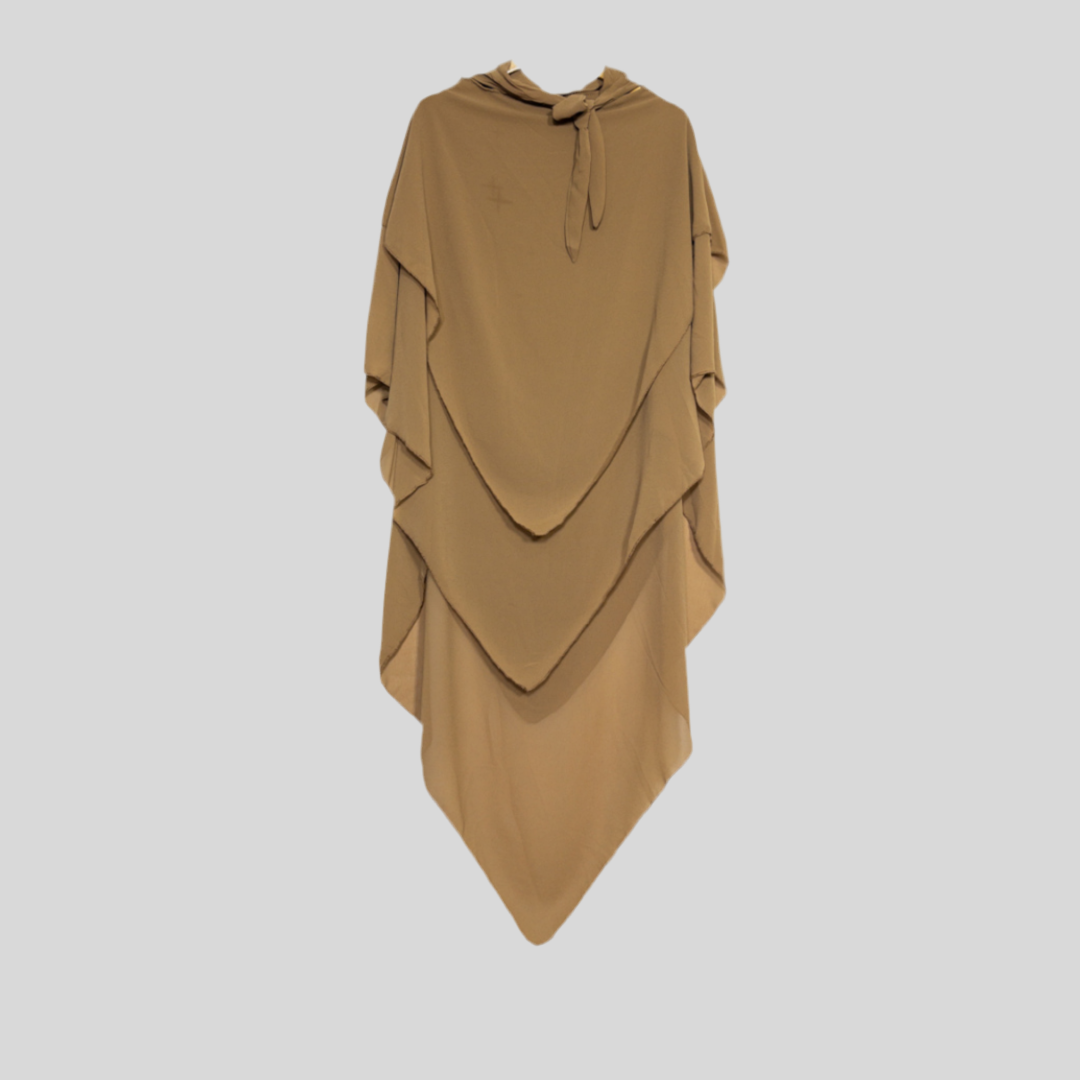Khimar Muna 3 lagen gemaakt van chiffon