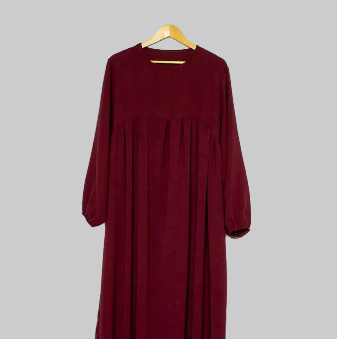 Abaya Lina mit Puffärmeln Jazzstoff