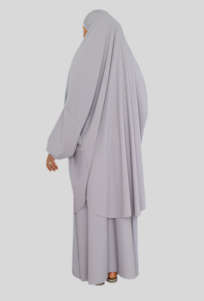 Jilbab set Nadia met Medina zijden rok