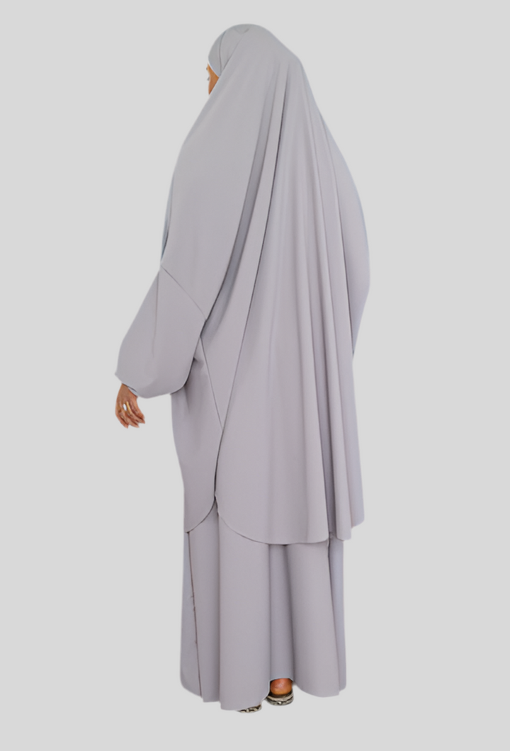 Jilbab set Nadia met Medina zijden rok