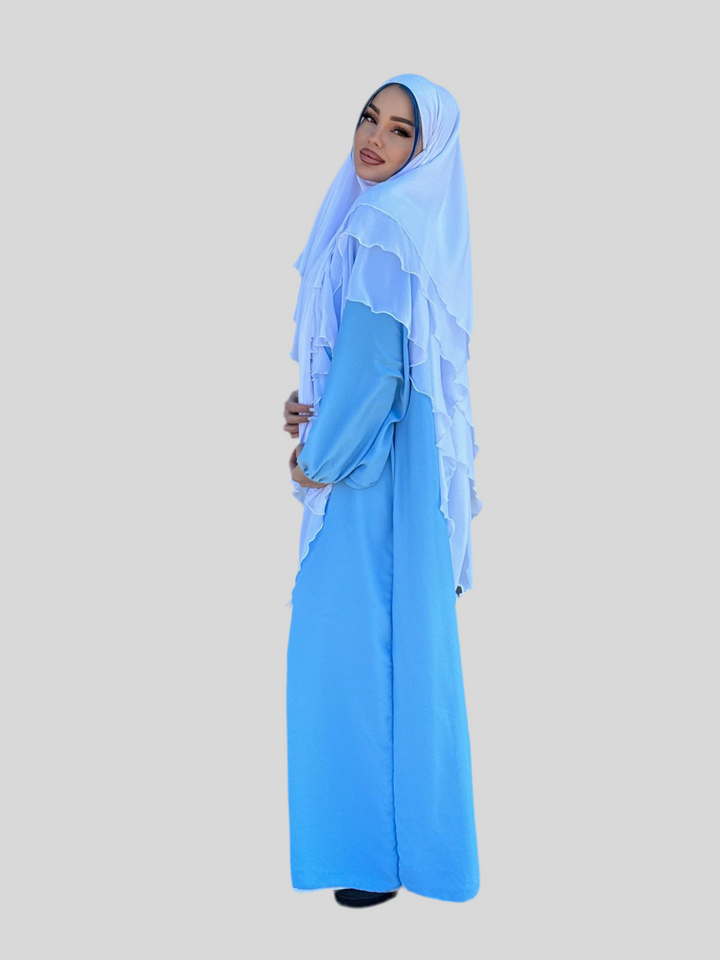 Khimar Muna 3 lagen gemaakt van chiffon